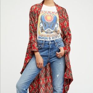 Free People Silk Kimono Rujuta Sheth